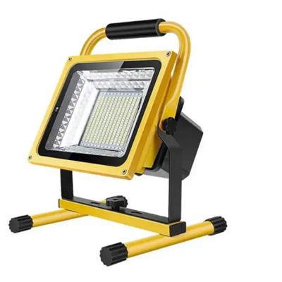 What is the color of the light emitted by a camping lantern?